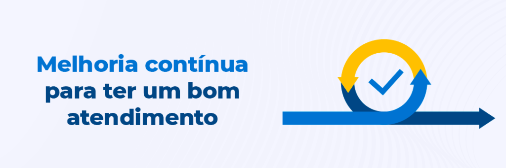 Melhoria contínua para te rum bom atendimento