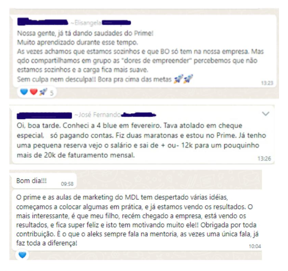 Depoimentos de alunos que participaram do Programa de Aceleração em marketing e vendas - 2